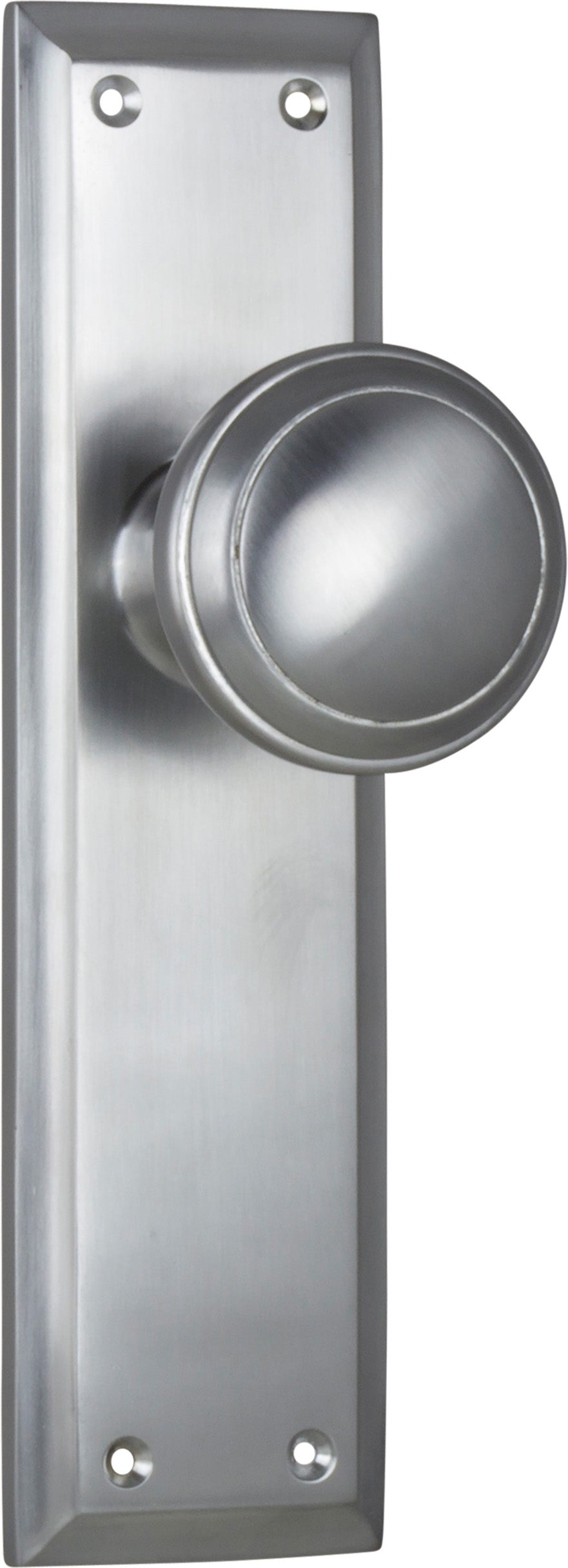 Milton Door Knob - Long Backplate by Tradco