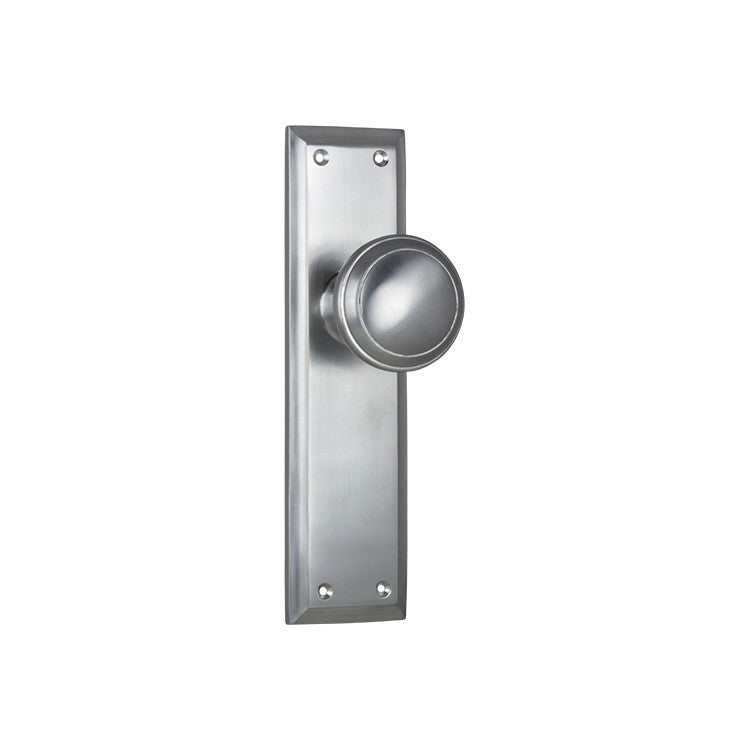 Milton Door Knob - Long Backplate by Tradco