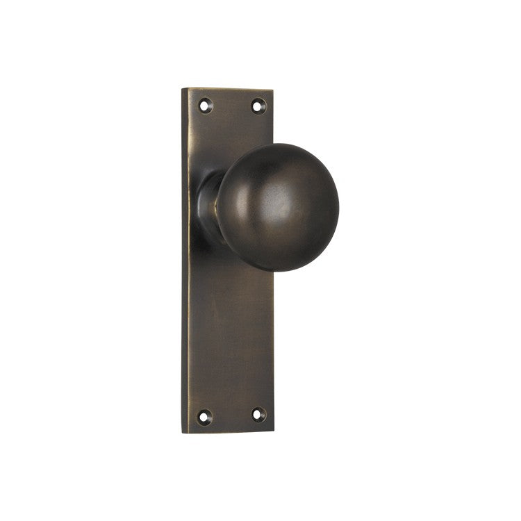 Victorian Door Knob - Long Backplate by Tradco