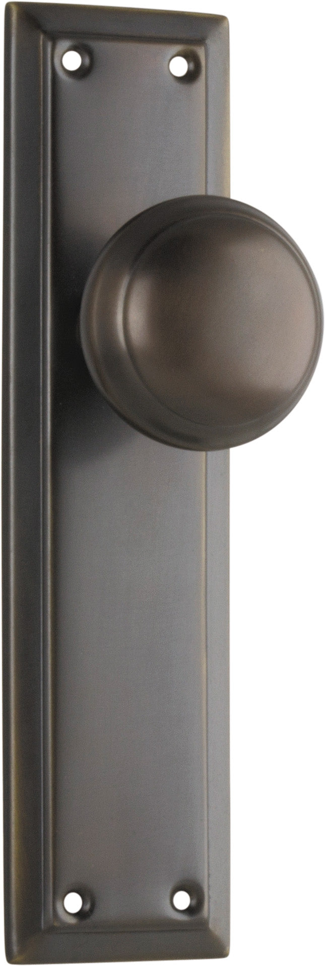 Richmond Door Knob - Long Backplate by Tradco