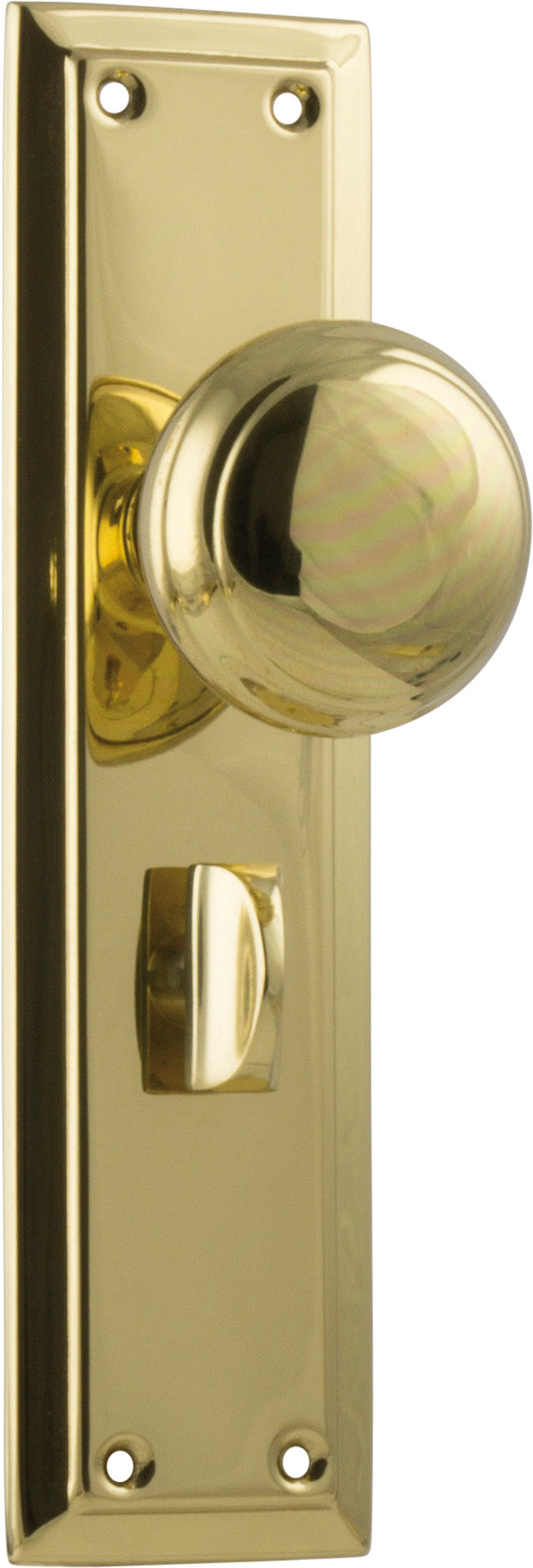 Richmond Door Knob - Long Backplate by Tradco