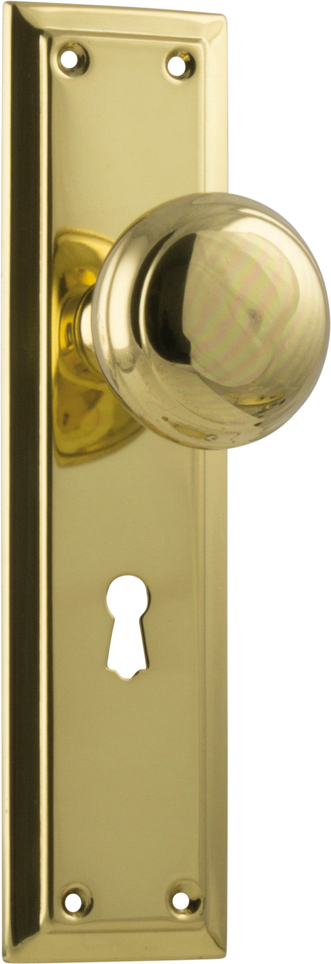 Richmond Door Knob - Long Backplate by Tradco