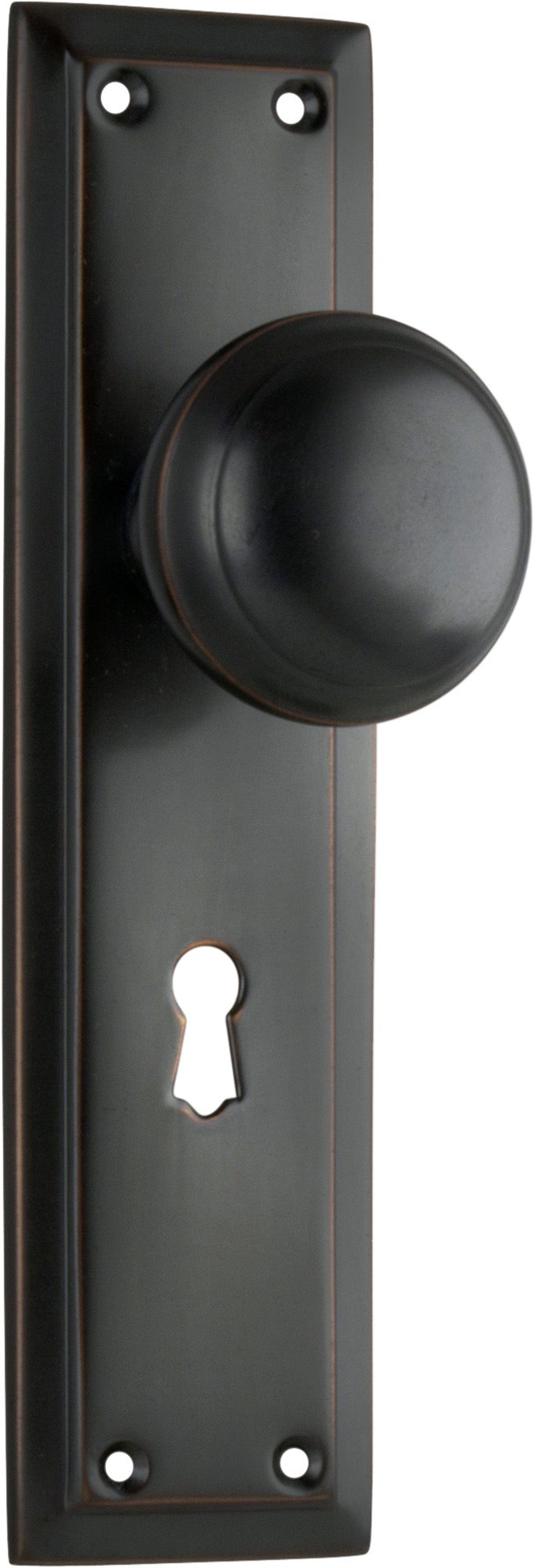 Richmond Door Knob - Long Backplate by Tradco