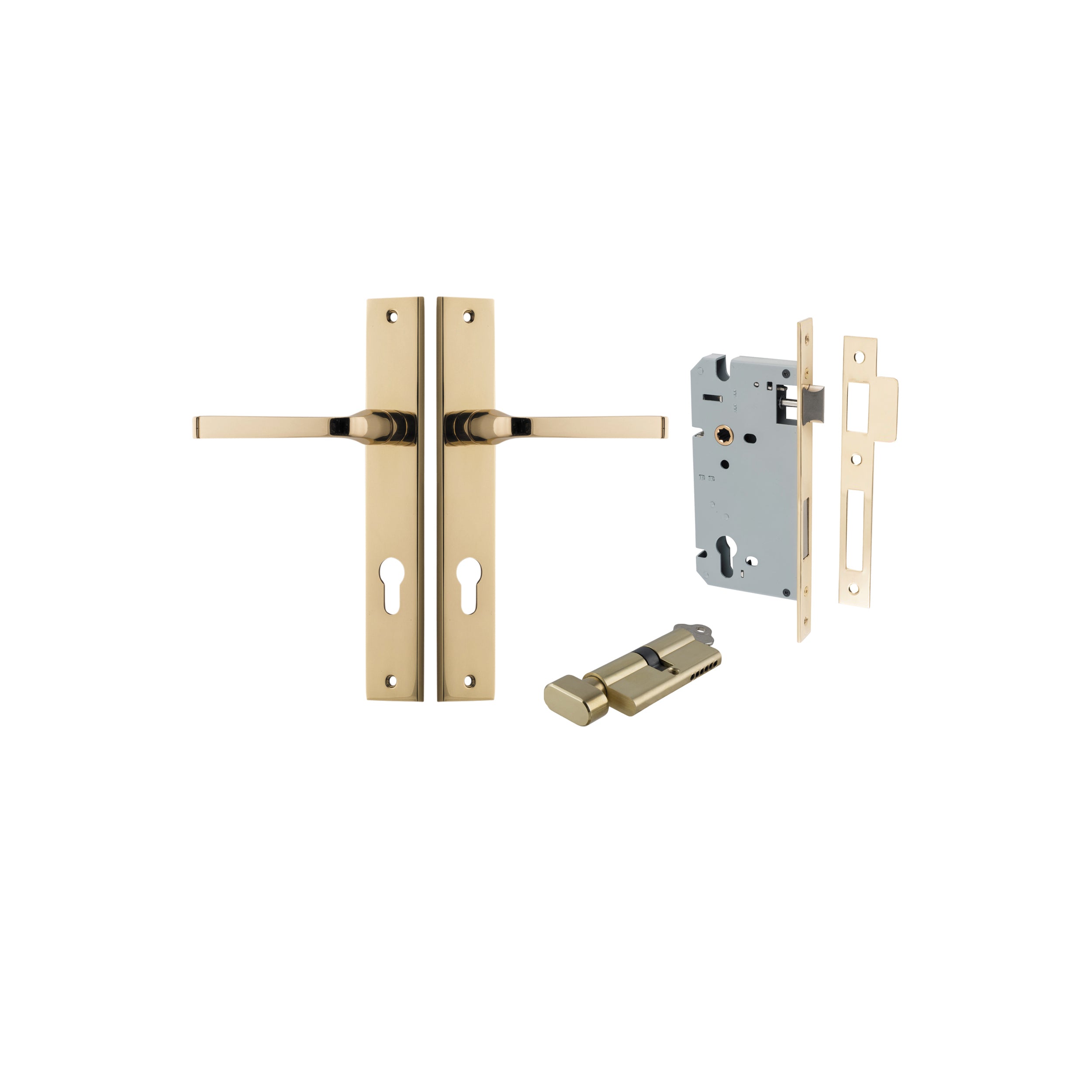 Annecy Lever - Rectangular Backplate By Iver