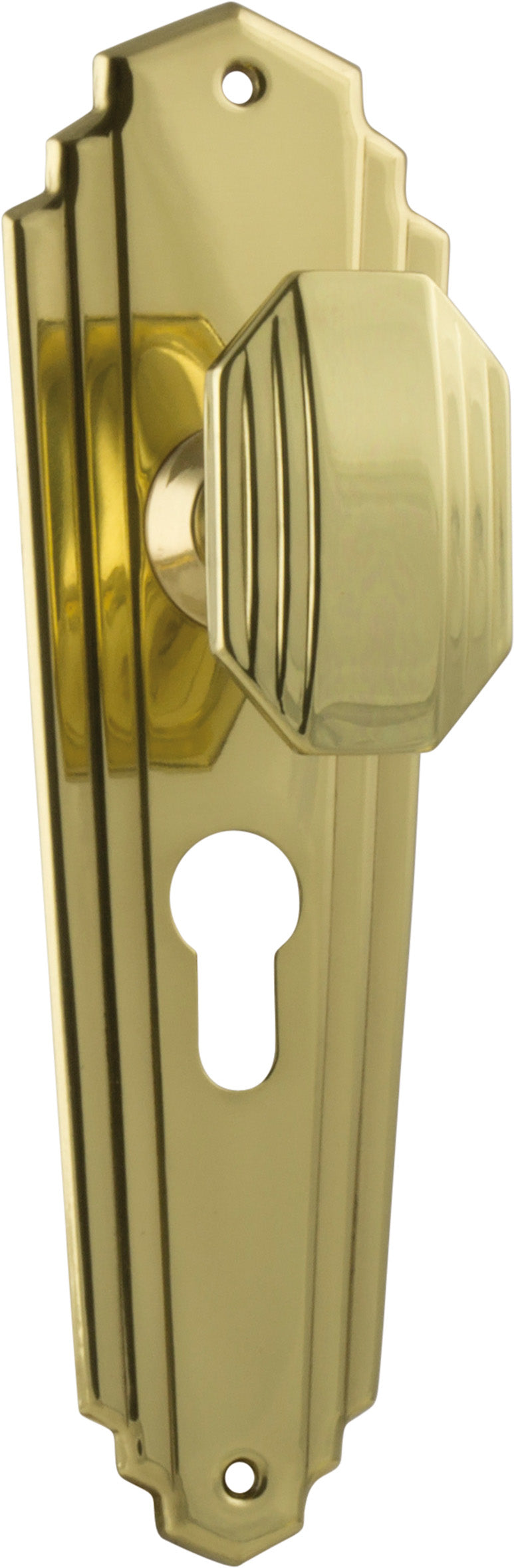 Elwood Art Deco Door Knob by Tradco