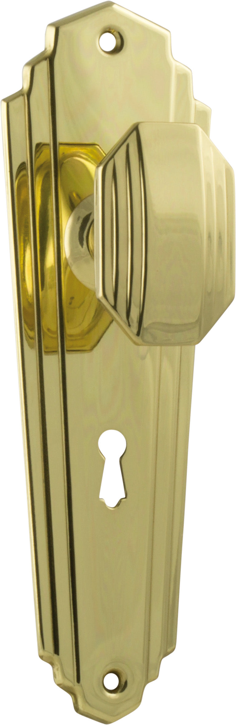 Elwood Art Deco Door Knob by Tradco