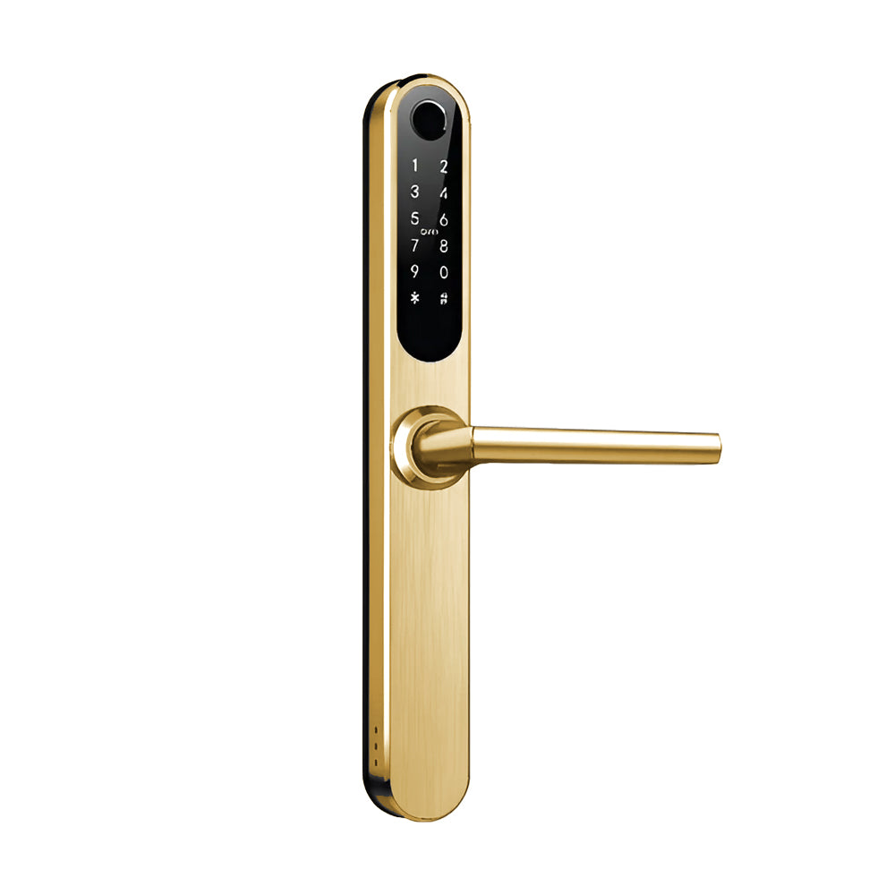 Stealth Smart Lock Longplates – Satin Brass By Zanda