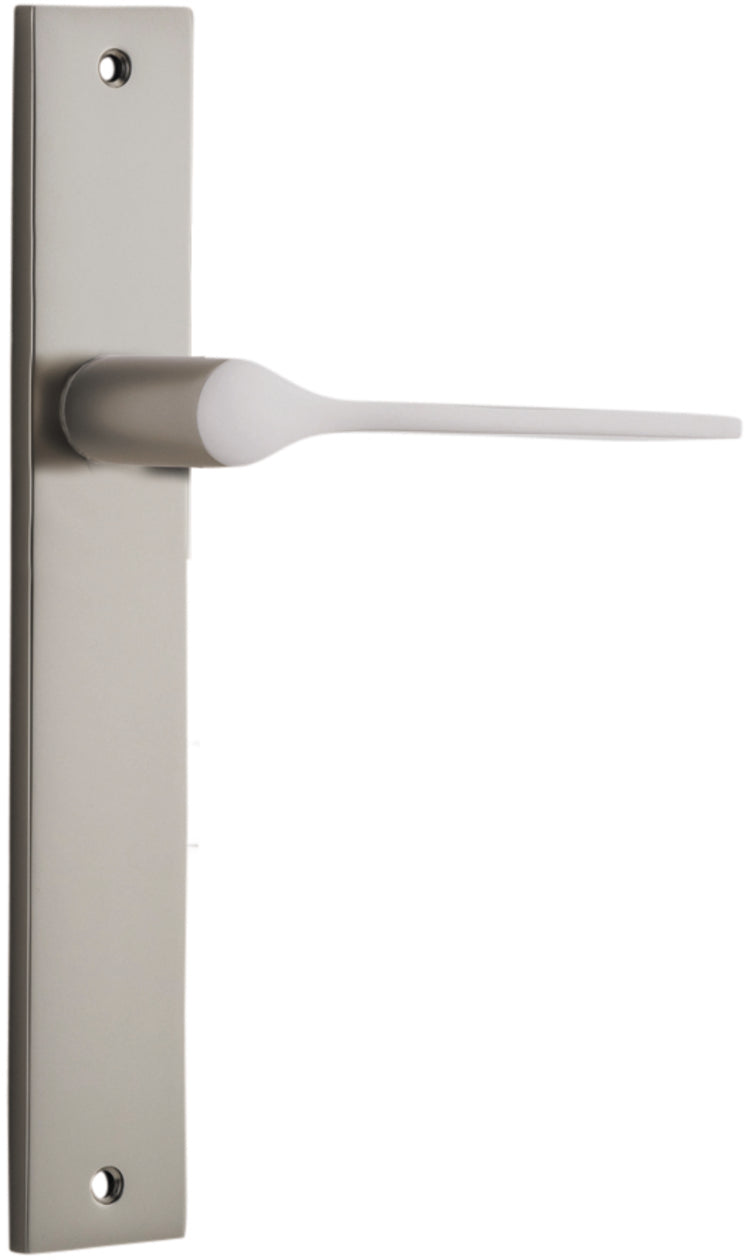 Como Lever - Rectangular Backplate - Entry Point - Iver - Signature Brass - Door Levers