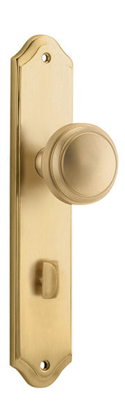 Paddington Knob - Shouldered Backplate - Entry Point - Iver - Brushed Brass - Door Knobs