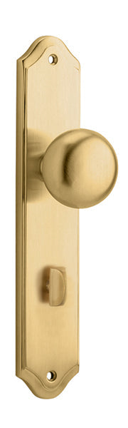 Cambridge Knob - Shouldered Backplate - Entry Point - Iver - Brushed Brass - Door Knobs