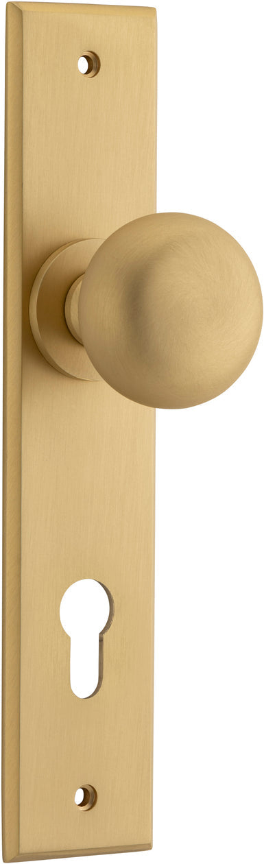 Cambridge Knob - Chamfered Backplate - Entry - Point - 10946P85 - Iver