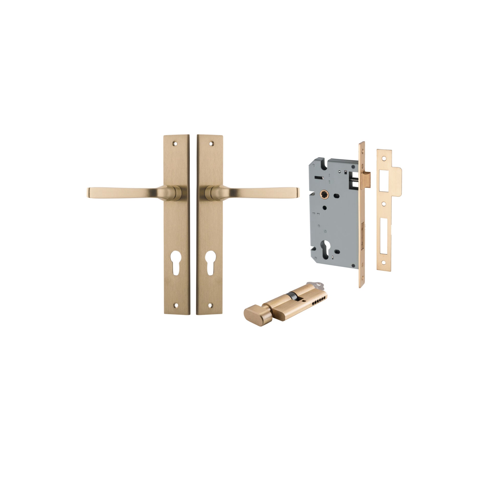 Annecy Lever - Rectangular Backplate By Iver