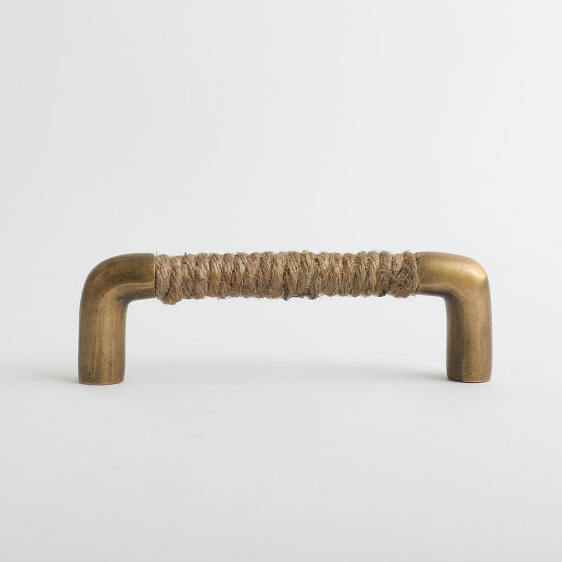 Rope Handle - Jute with Acid Washed Brass By Hepburn