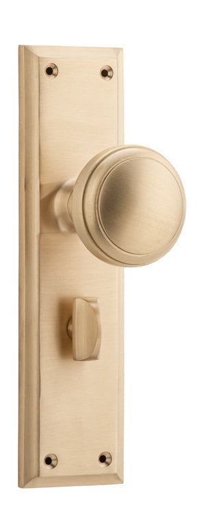 Milton Door Knob - Long Backplate by Tradco