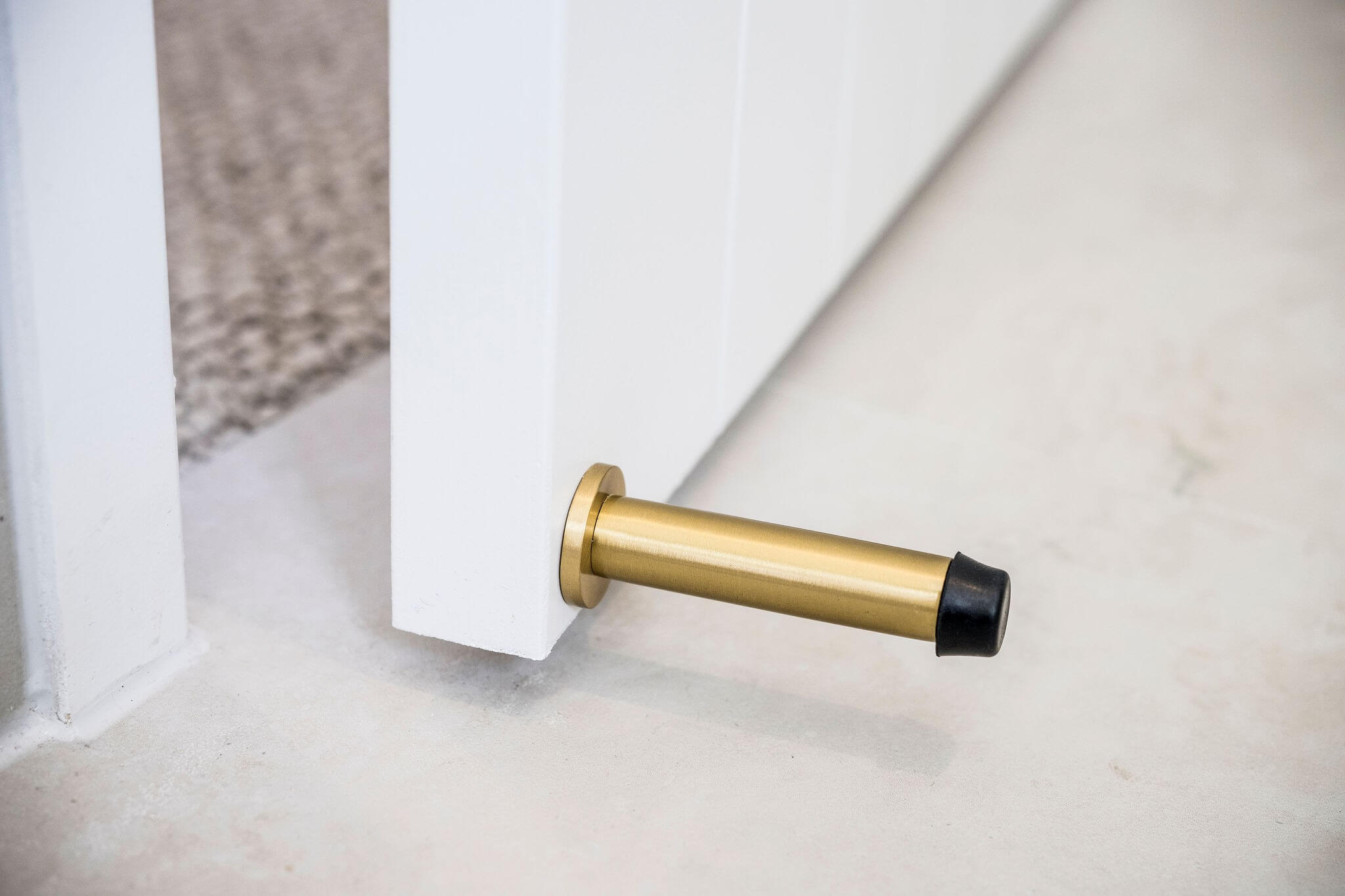 Wall / Skirting Door Stop - 85mm Length By Zanda