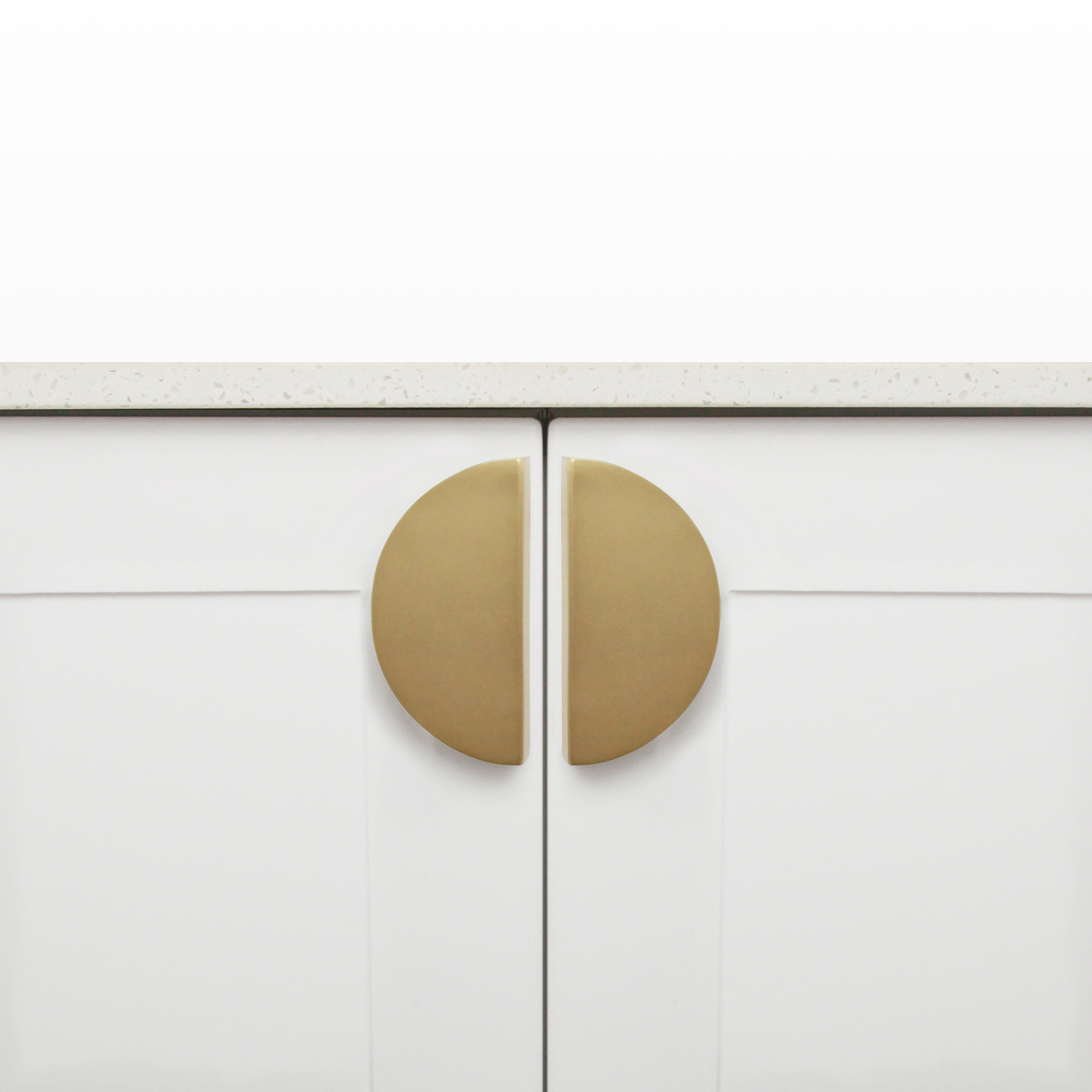 Celeste Half Moon Brass Cabinetry Pull - Little Swagger