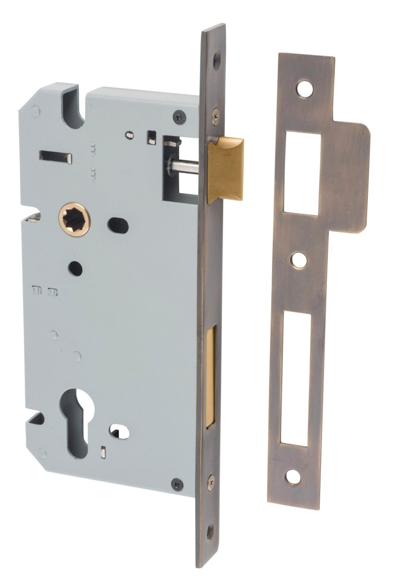 85mm Euro Mortice Locks - Entry Point - Iver - Signature Brass - External Locks