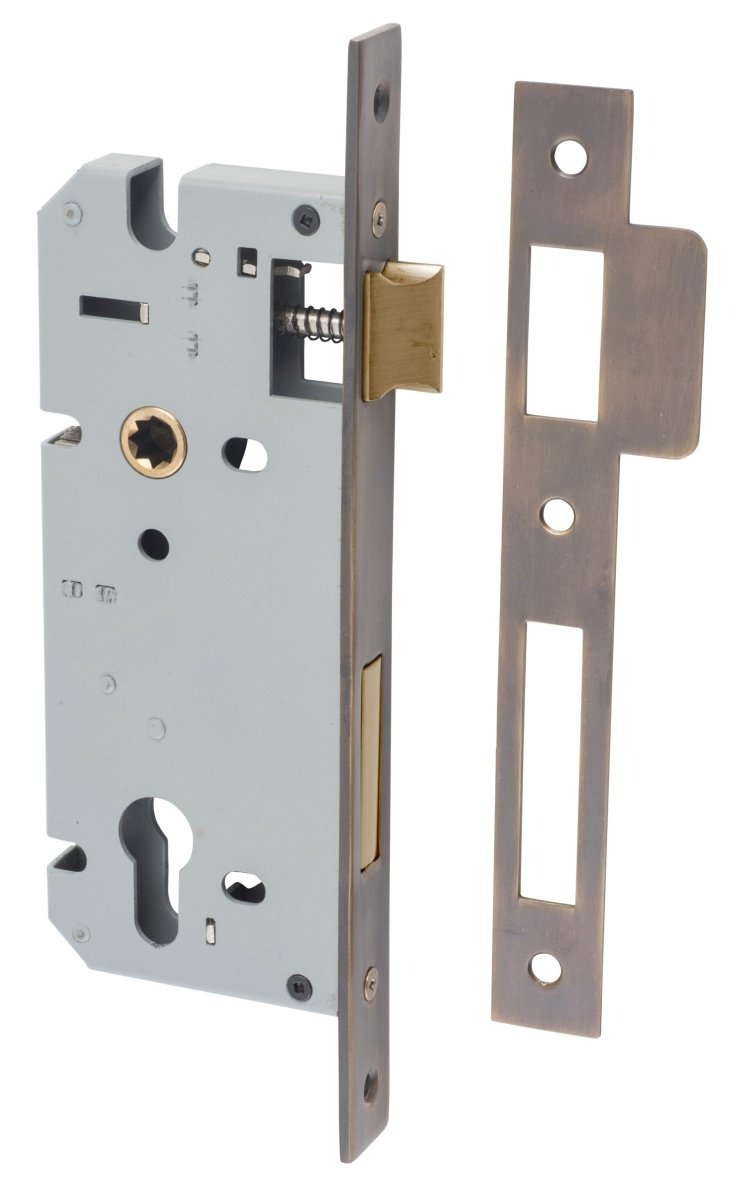 85mm Euro Mortice Locks - Entry Point - Iver - Signature Brass - External Locks