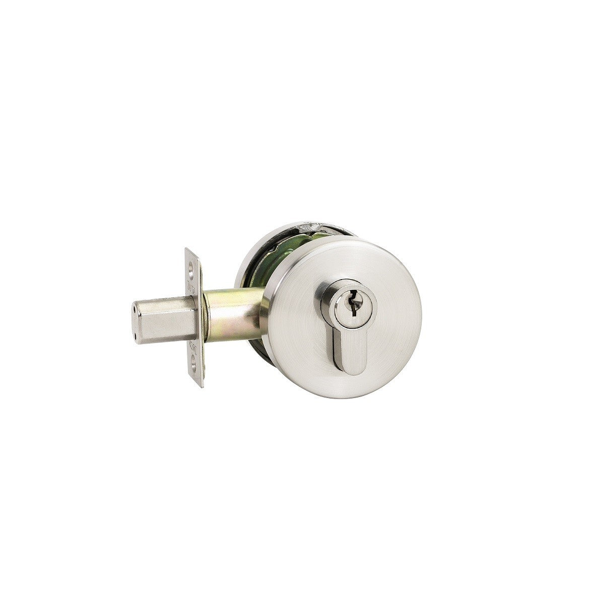 Jura Elite Round Slimline Deadbolt - Brushed Nickel - By Zanda