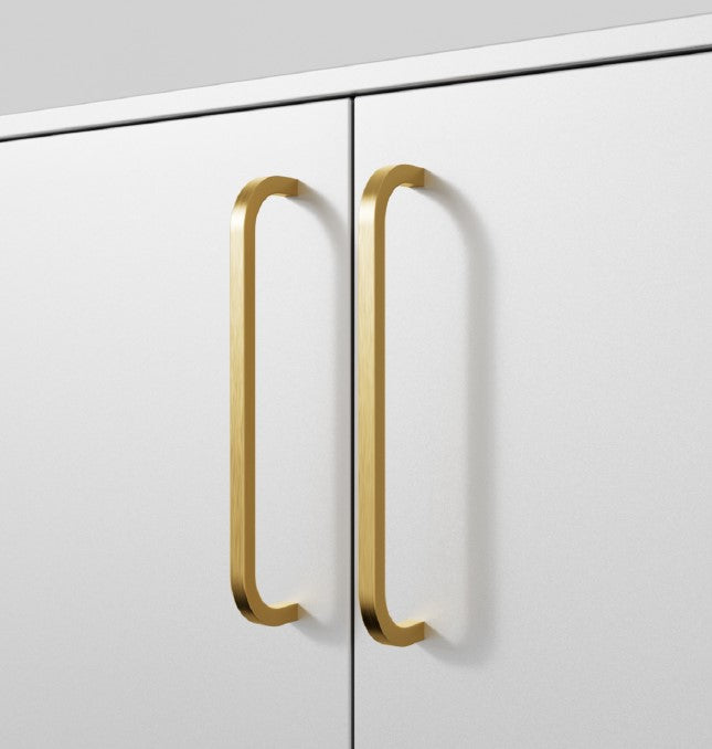 Atticus Brass Cabinetry Handle - Little Swagger