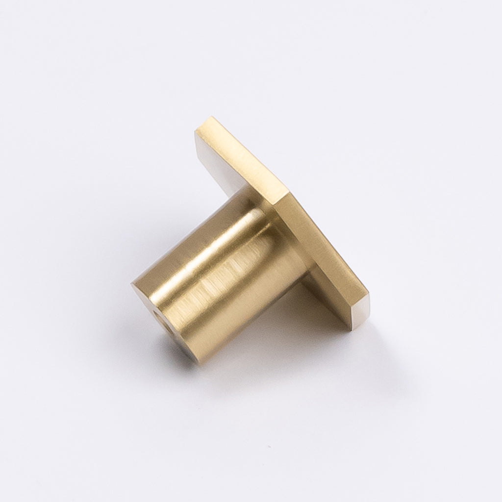 Brushed Brass Hexagonal Cabinet Knob - Rosalind - Manovella