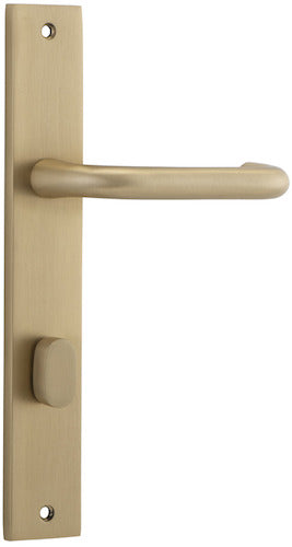 Oslo Rectangular DDA Compliant - Entry Point - Iver - Brushed Brass - Door Levers