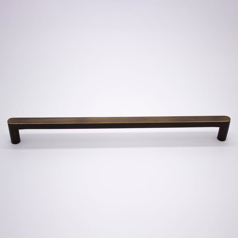Aged Brass Straight Profile Cabinet Pull - Clio - Manovella