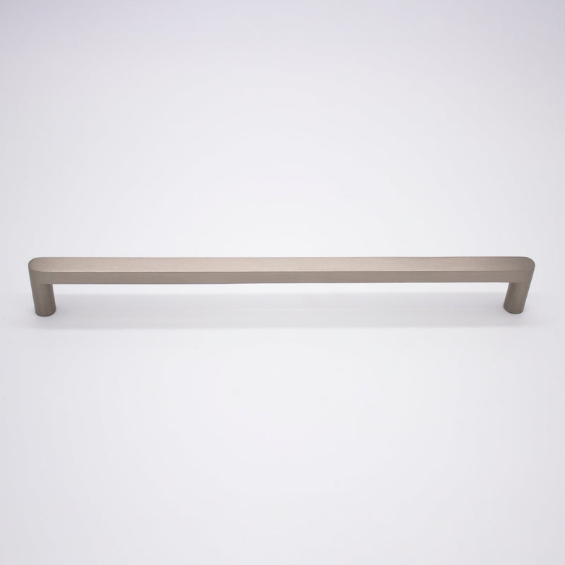 Brushed Nickel Straight Profile Cabinet Pull - Clio - Manovella