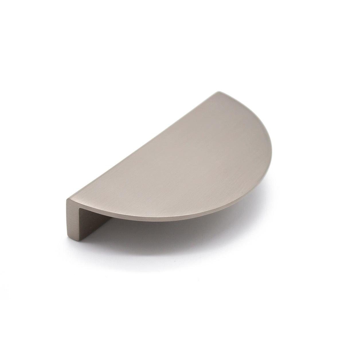 Brushed Nickel Half Moon Cabinet Pull - Iris - Manovella