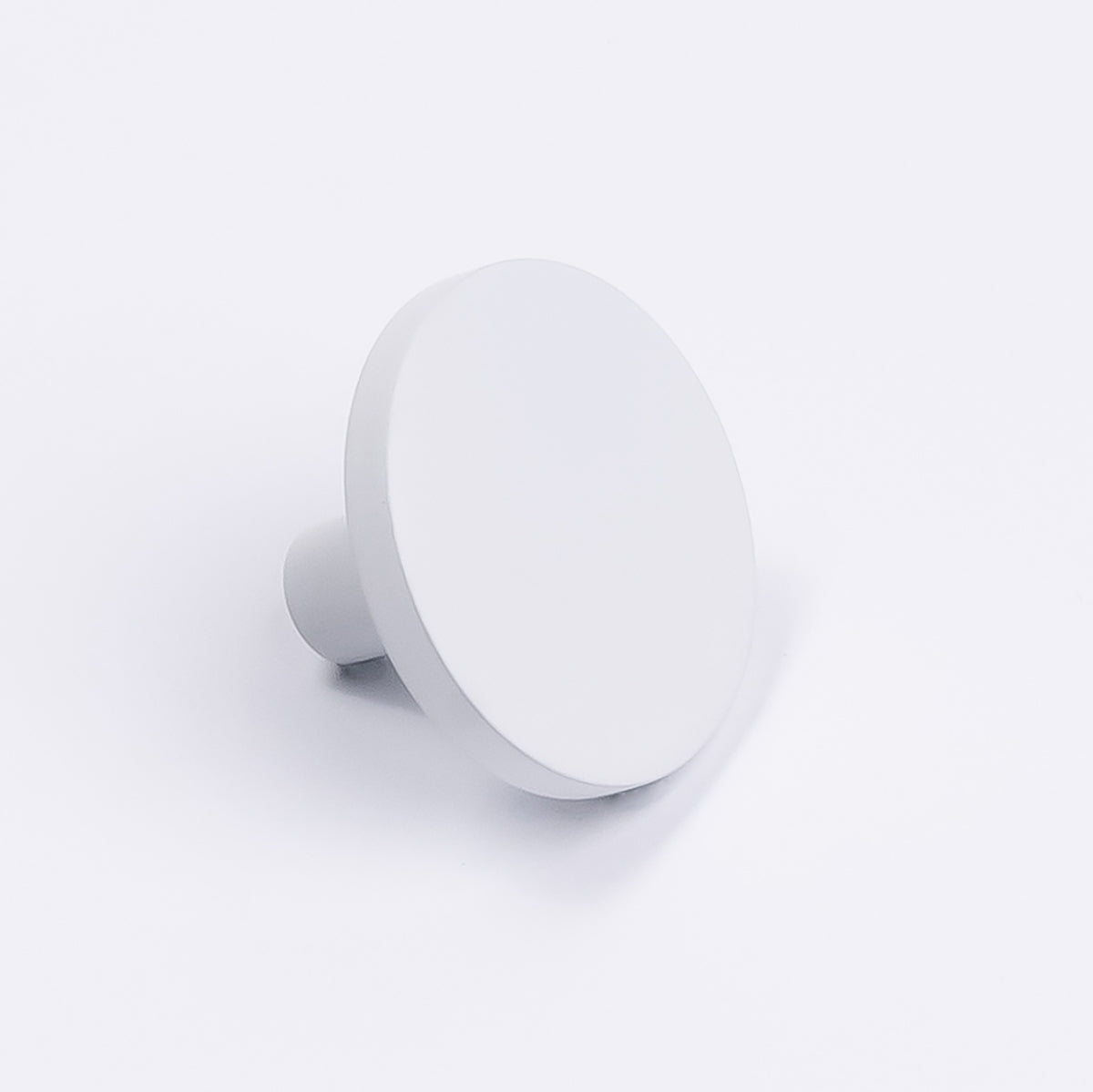 White Round Profile Cabinet Knob - Olivia - Manovella