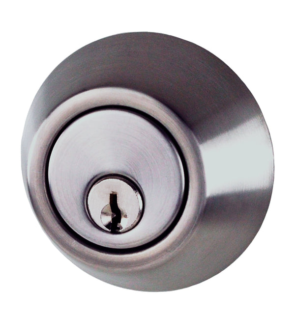 Double Deadbolt Brushed Stain Chrome By Nidus