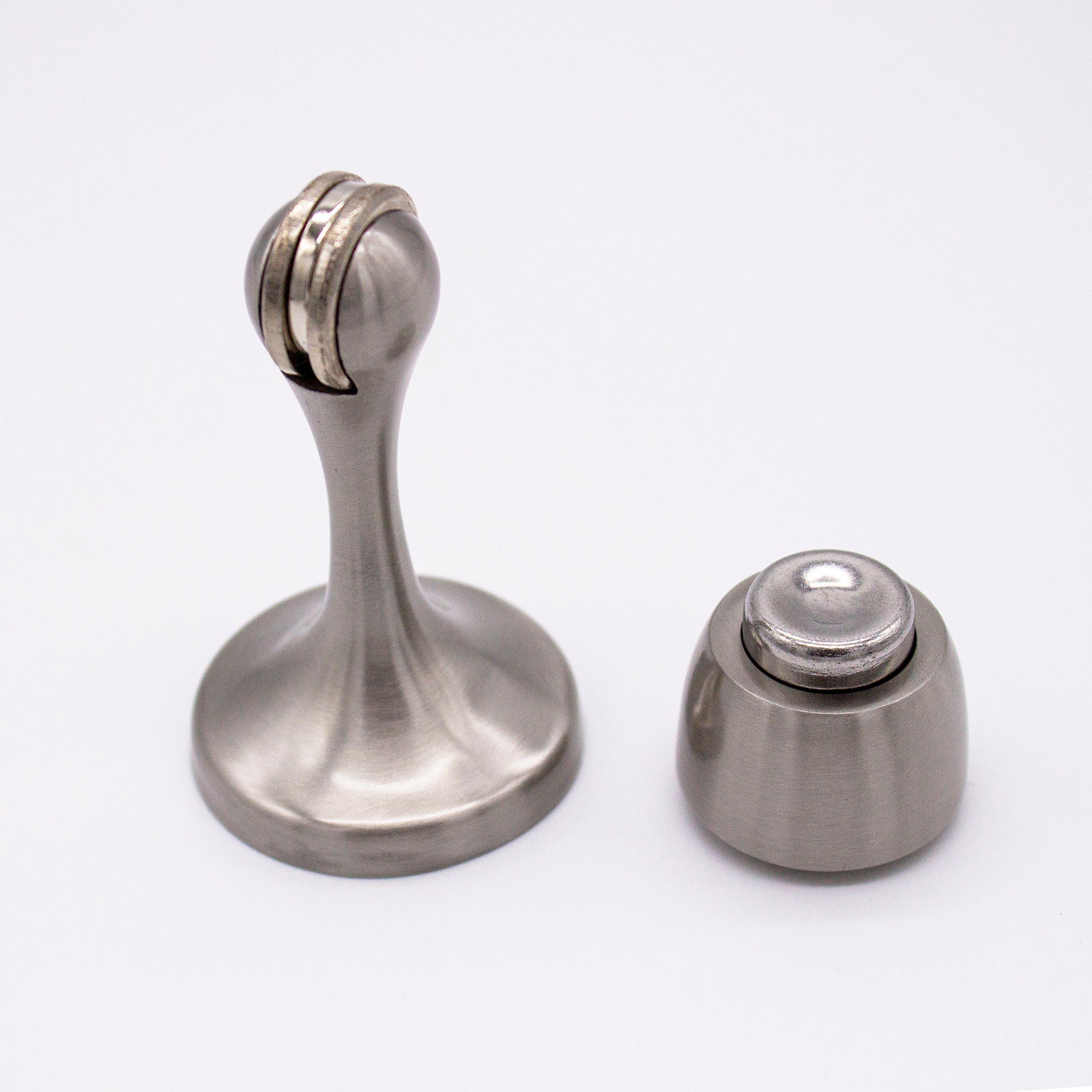 Brushed Nickel Magnetic Door Stop - Manovella