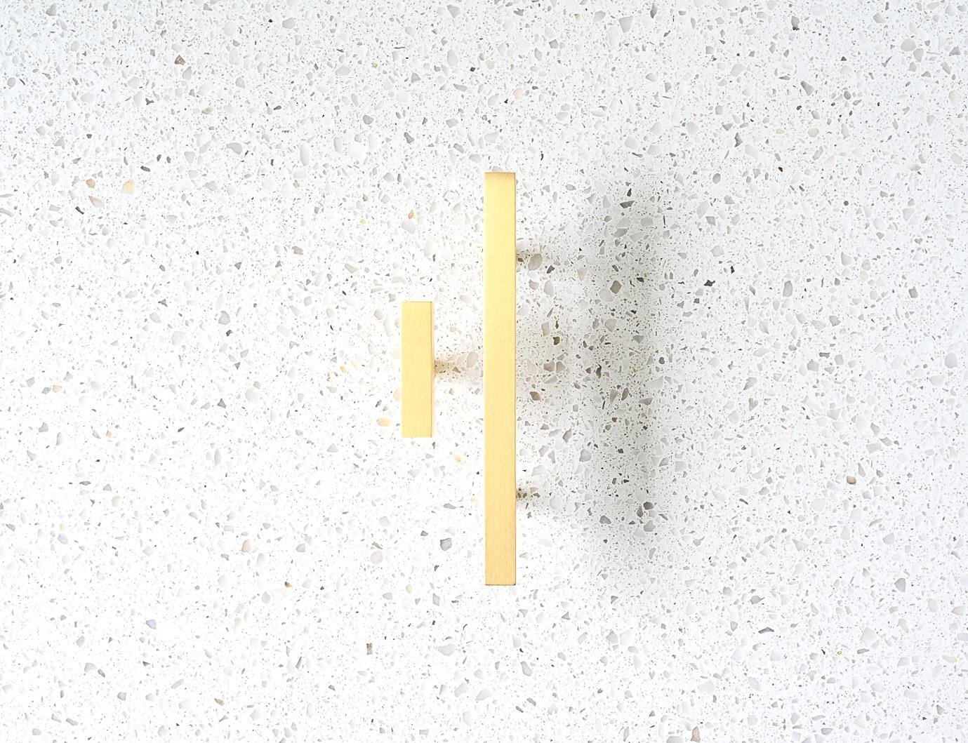 Madeline Brass Cabinetry Square T Handle - Little Swagger