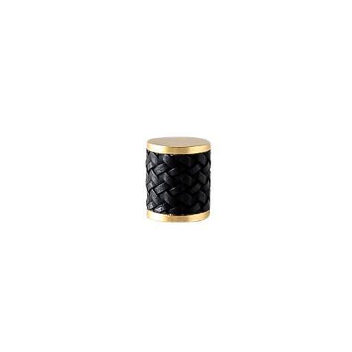 Maggie Brass And Leather Cabinetry Knob - Little Swagger