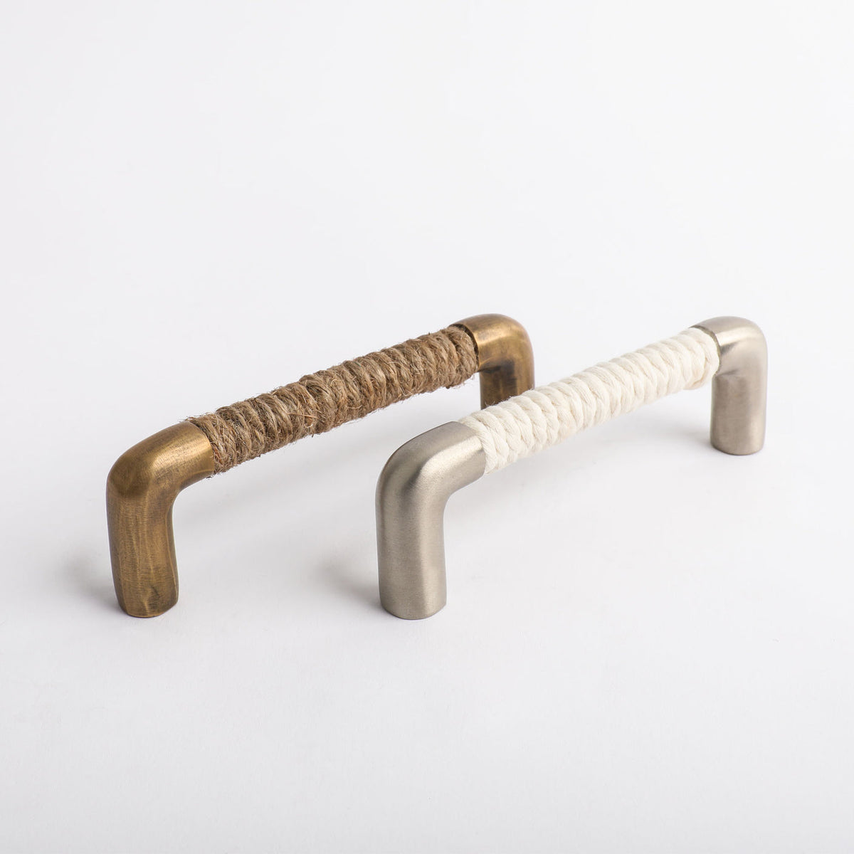 Barthe Rope Handle Rope Handle - Jute with Acid Washed Brass By Hepburn