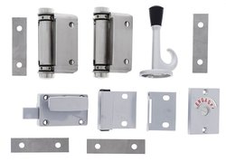 HOBTWI Bolt Through Spring Hinge Toilet Door Kit- Hold Open M209