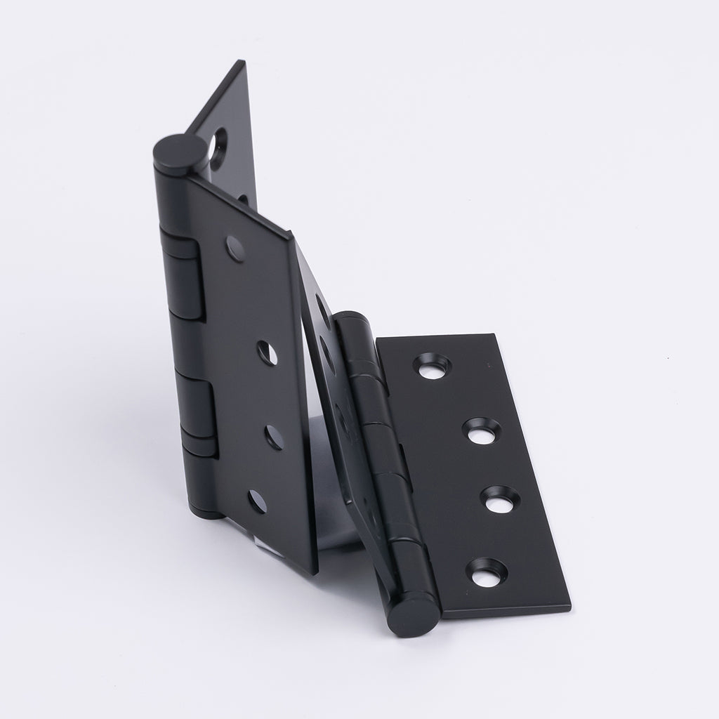 Matt Black Ball Bearing Hinge (Pair) 100mm x 75mm - Manovella