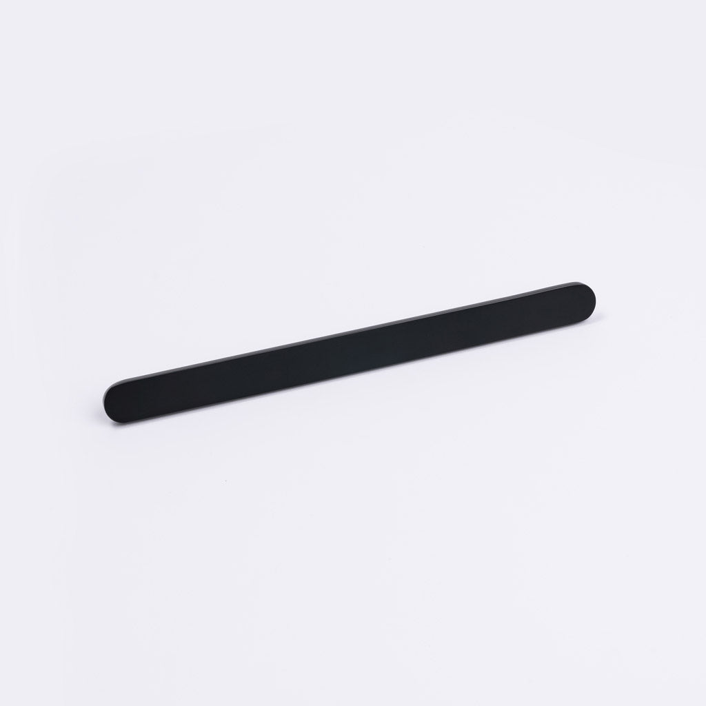 Matt Black Oval Profile Cabinet Pull - Imogen - Manovella