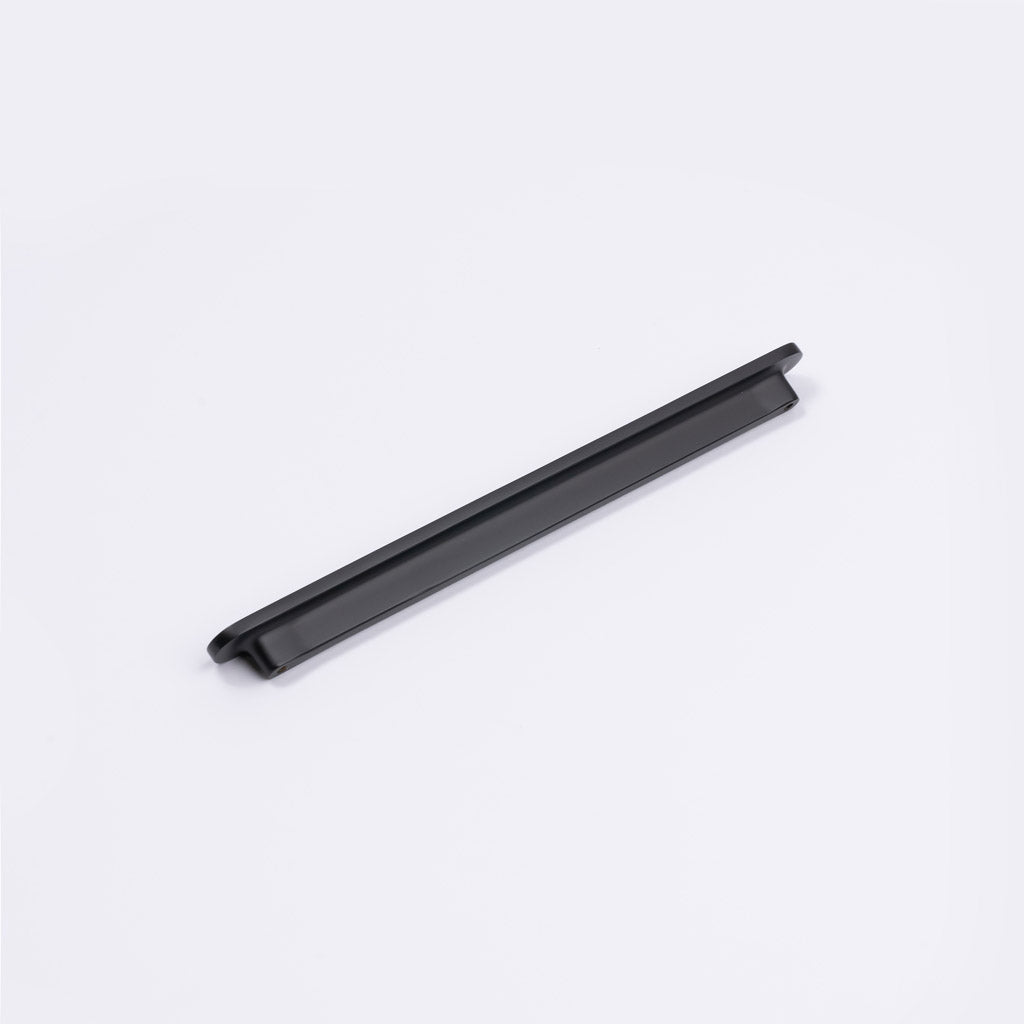 Matt Black Oval Profile Cabinet Pull - Imogen - Manovella