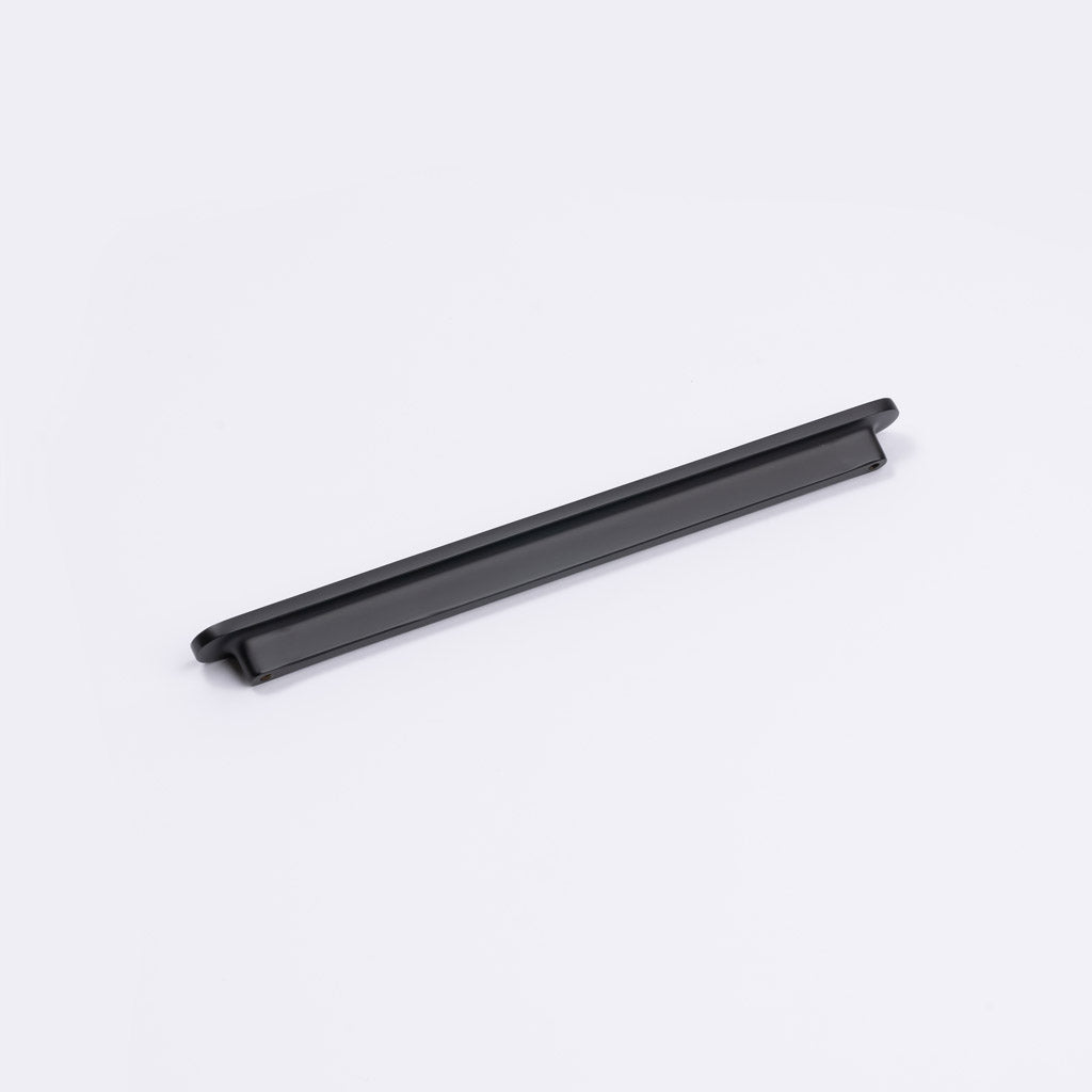 Matt Black Oval Profile Cabinet Pull - Imogen - Manovella