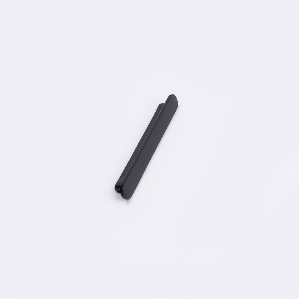 Matt Black Oval Profile Cabinet Pull - Imogen - Manovella