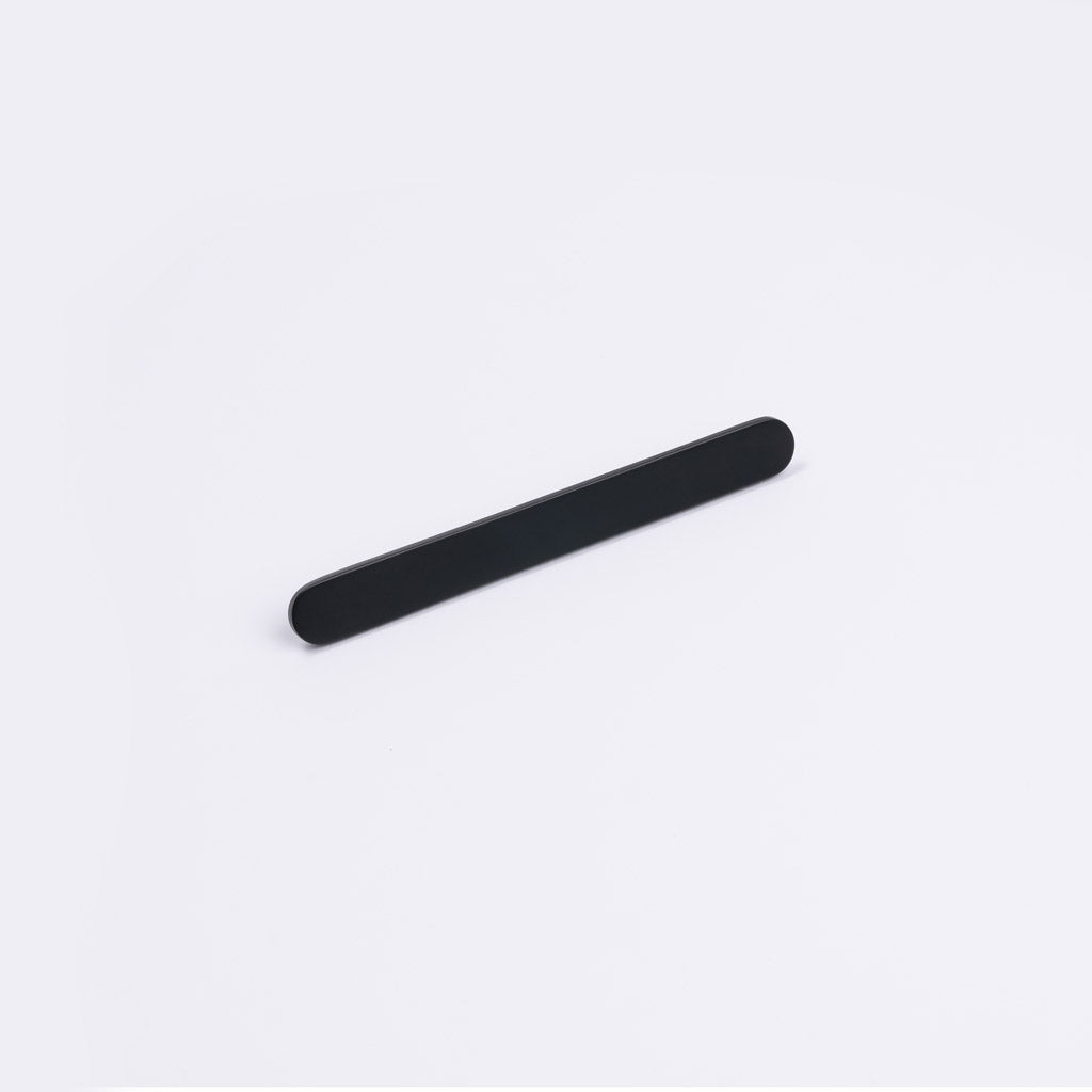 Matt Black Oval Profile Cabinet Pull - Imogen - Manovella