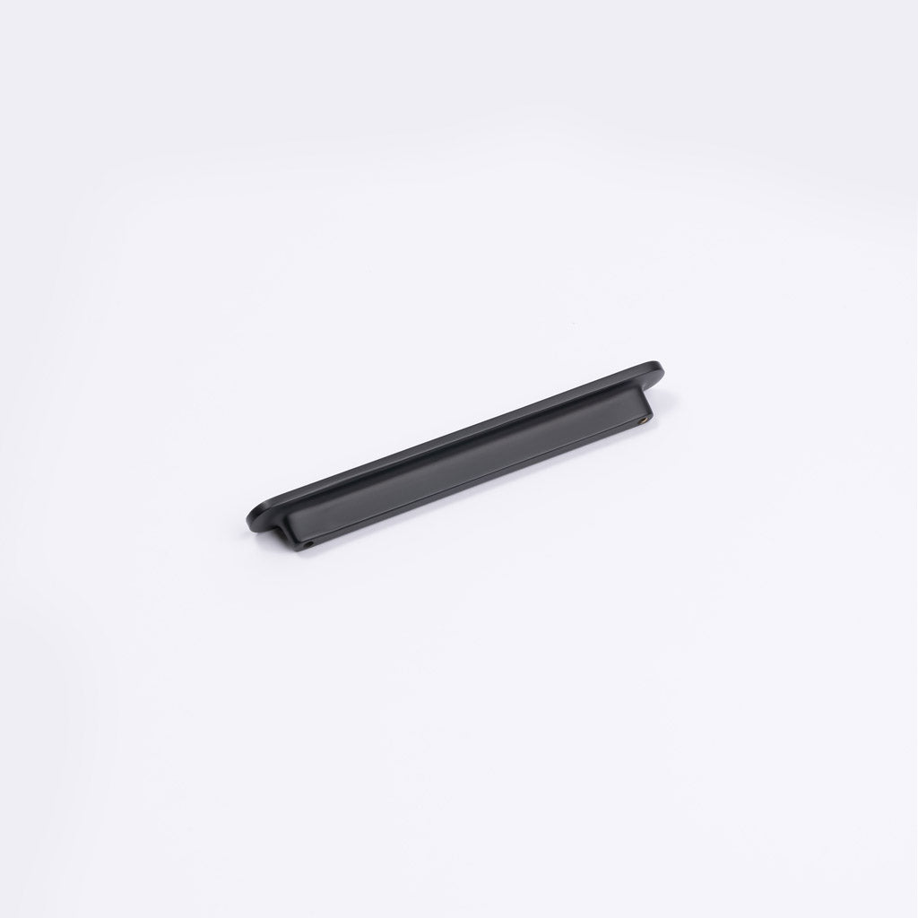 Matt Black Oval Profile Cabinet Pull - Imogen - Manovella