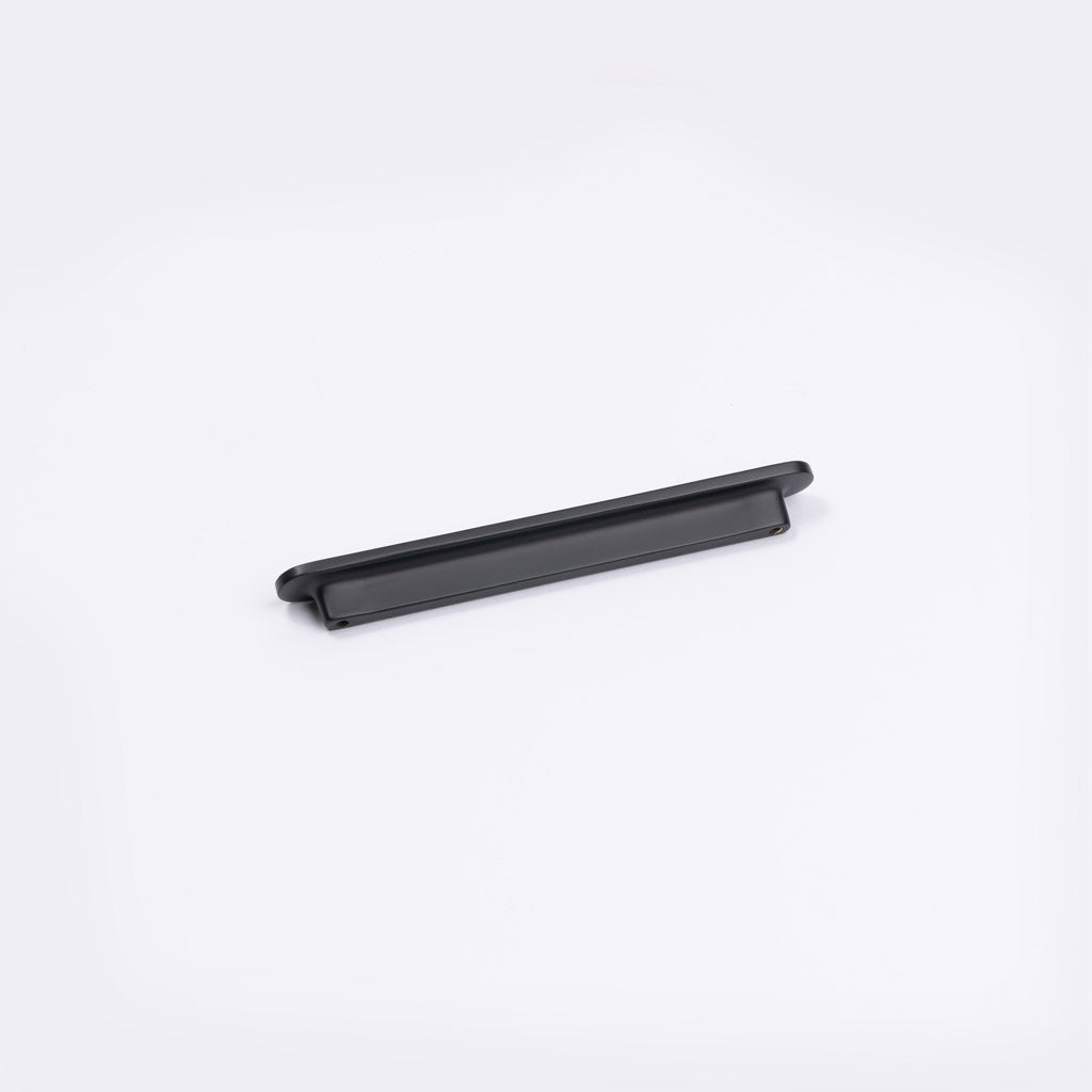 Matt Black Oval Profile Cabinet Pull - Imogen - Manovella