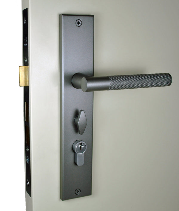 Domici Long Plate Entrance Kit - Gun Metal Grey