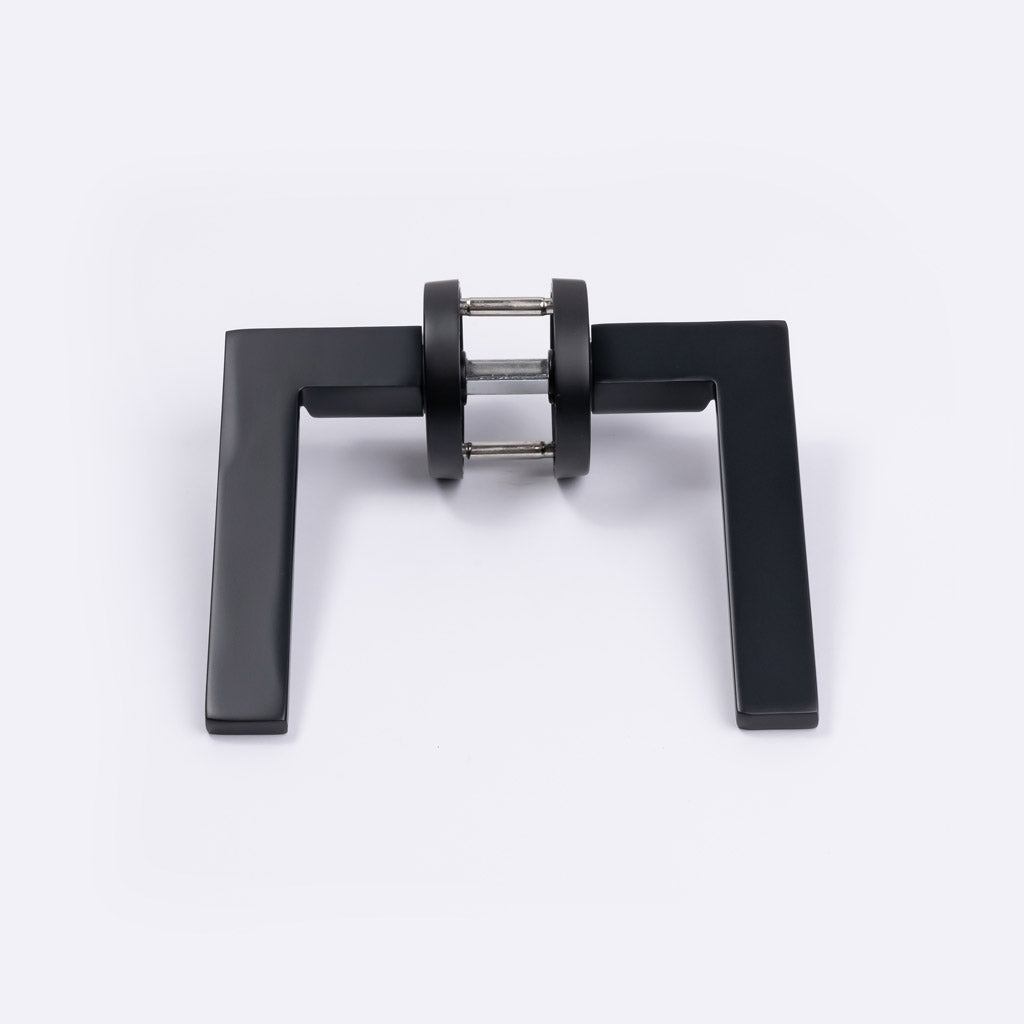 Matt Black Passage Door Handle - Hamilton - Manovella