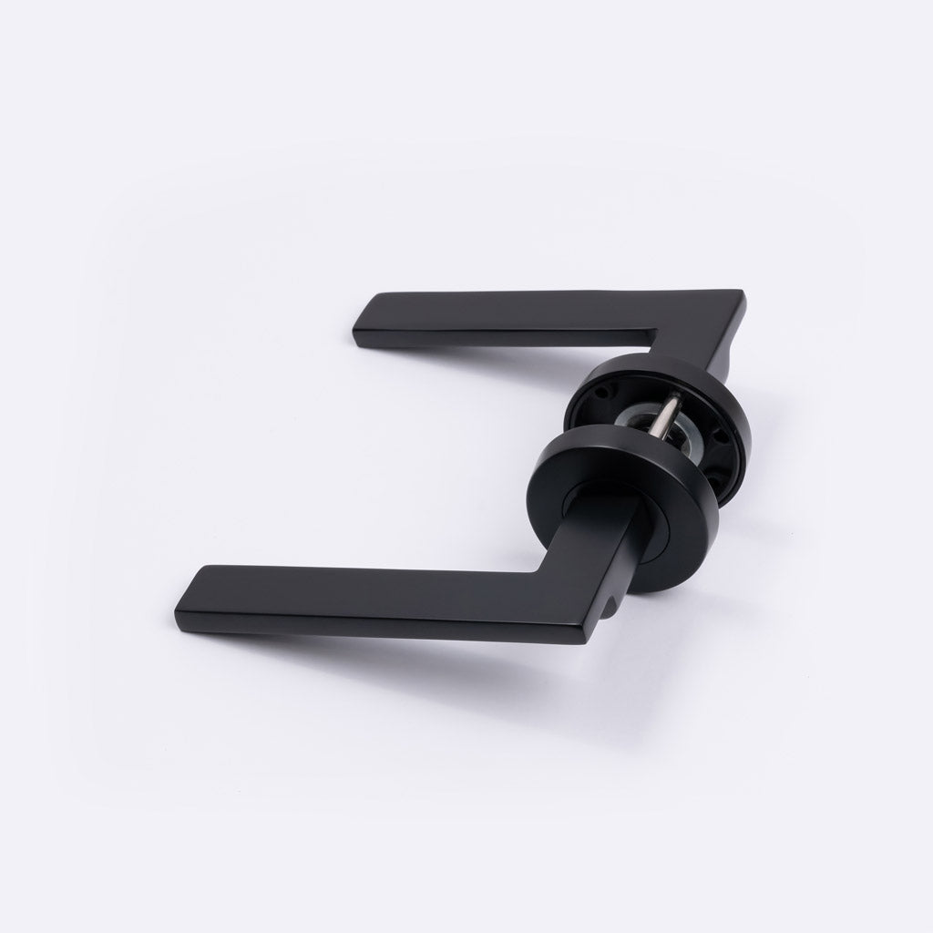 Matt Black Passage Door Handle - Hamilton - Manovella