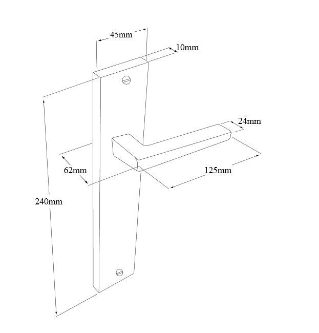 Matrix Longplate Handle By Zanda