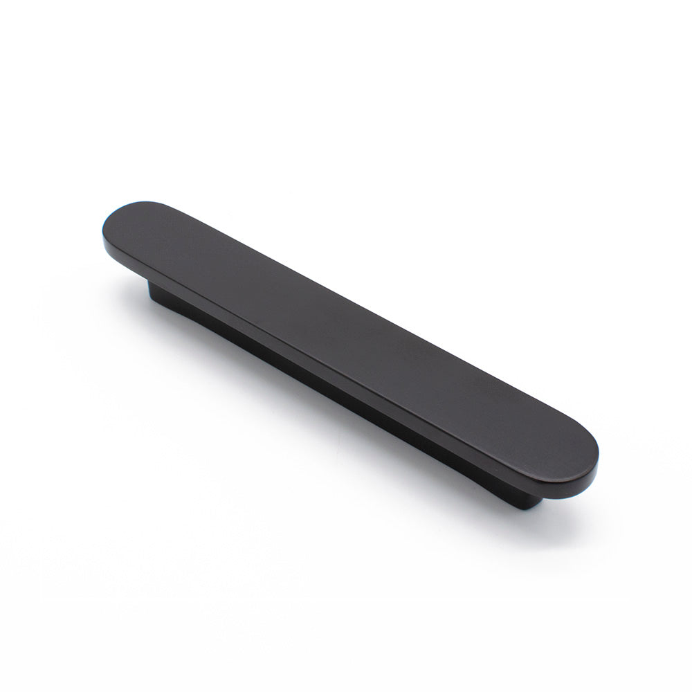 Matt Black Oval Profile Cabinet Pull - Imogen - Manovella