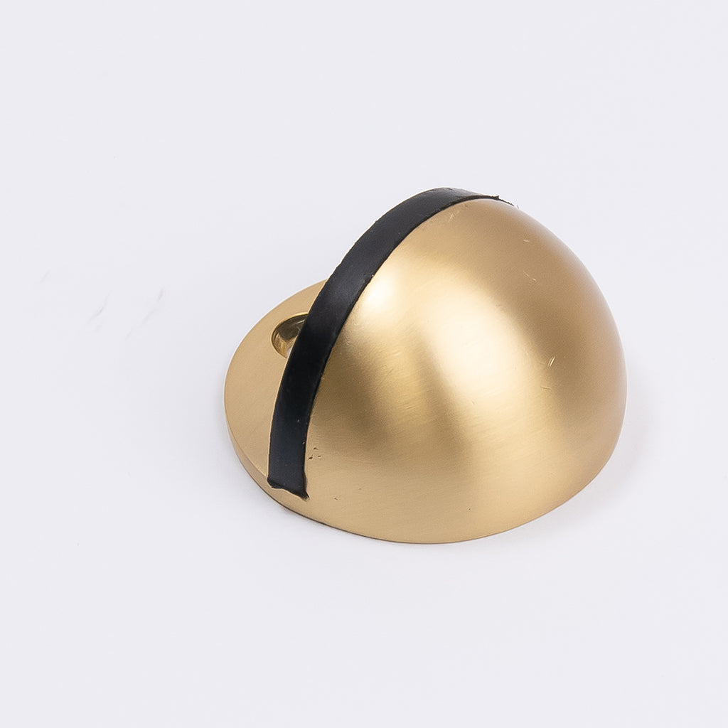 Satin Brass Half Moon Door Stop - Manovella